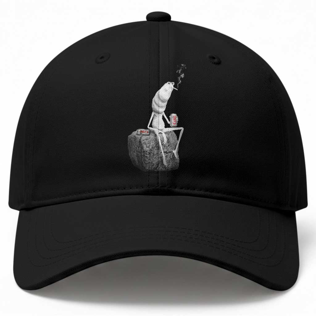 Marcus The Worm Diet Coke Baseball Cap Funny Drinking and Smoking Meme