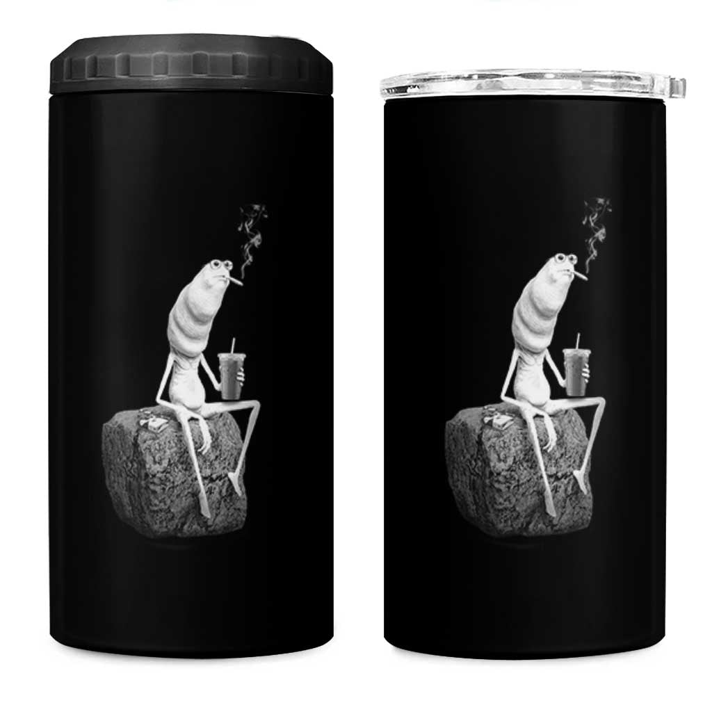 Marcus The Worm Diet Coke 4 in 1 Can Cooler Tumbler Funny Drinking and Smoking Meme