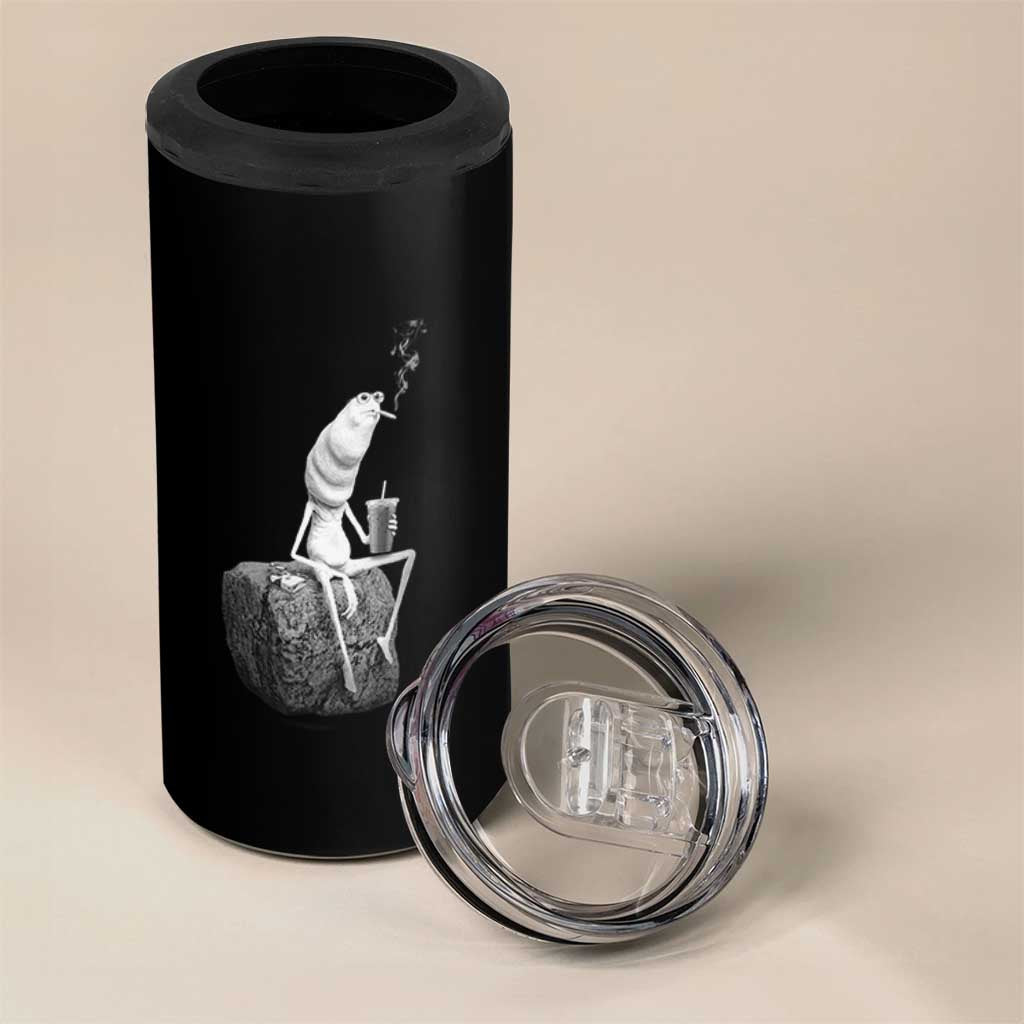 Marcus The Worm Diet Coke 4 in 1 Can Cooler Tumbler Funny Drinking and Smoking Meme