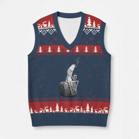 Marcus The Worm Diet Coke V-Neck Knit Sweater Vest Funny Drinking and Smoking Meme