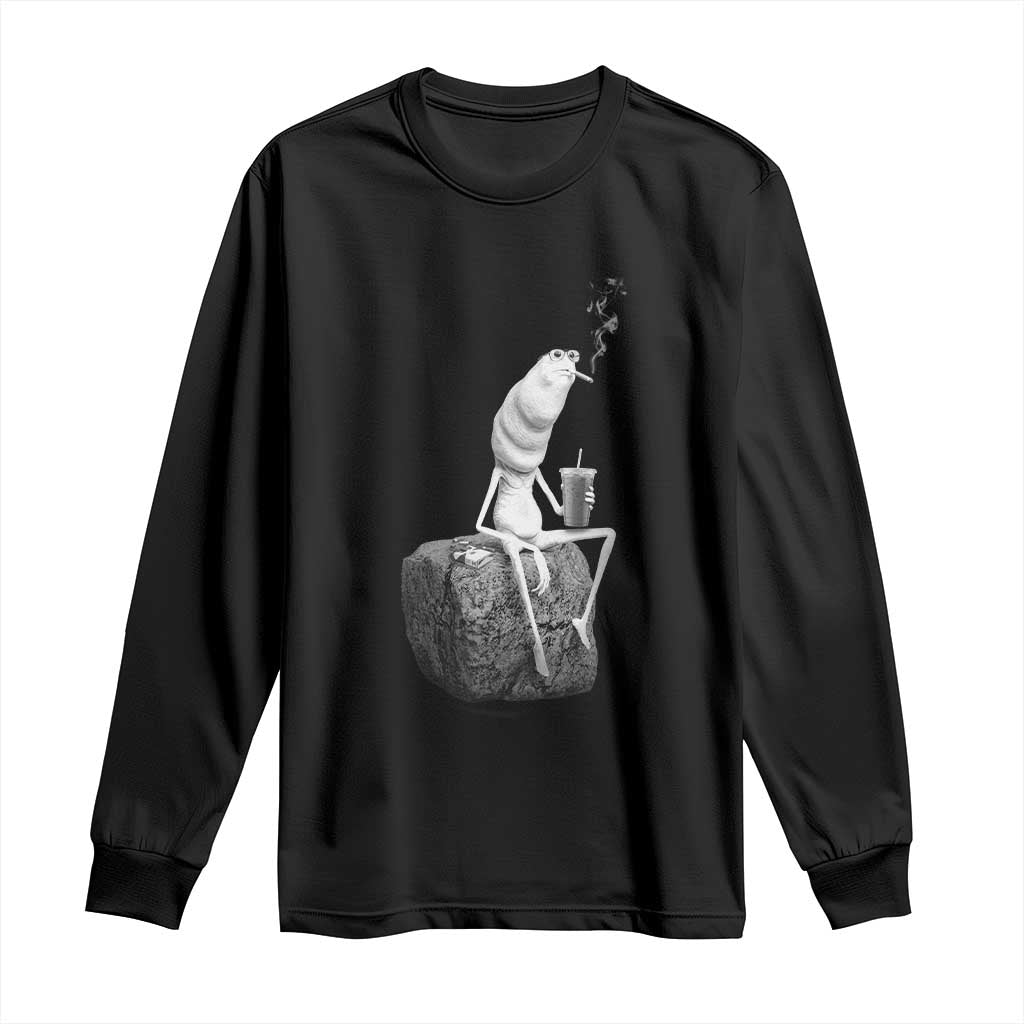 Marcus The Worm Diet Coke Long Sleeve Shirt Funny Drinking and Smoking Meme