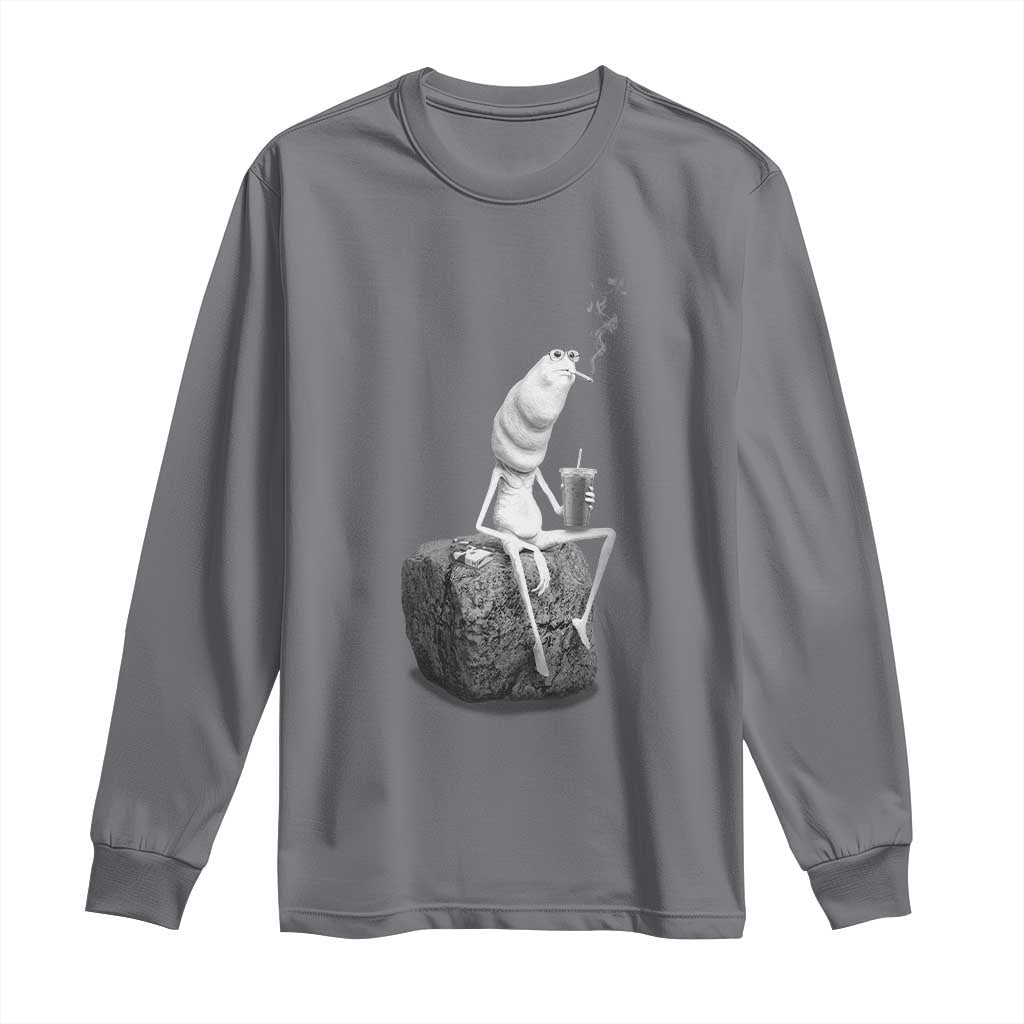 Marcus The Worm Diet Coke Long Sleeve Shirt Funny Drinking and Smoking Meme