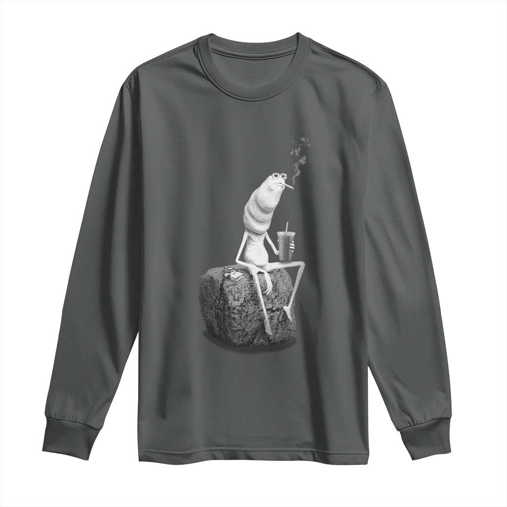 Marcus The Worm Diet Coke Long Sleeve Shirt Funny Drinking and Smoking Meme