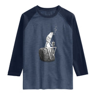 Marcus The Worm Diet Coke Raglan Shirt Funny Drinking and Smoking Meme