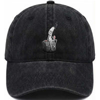 Marcus The Worm Diet Coke Washed Cotton Baseball Cap Funny Drinking and Smoking Meme