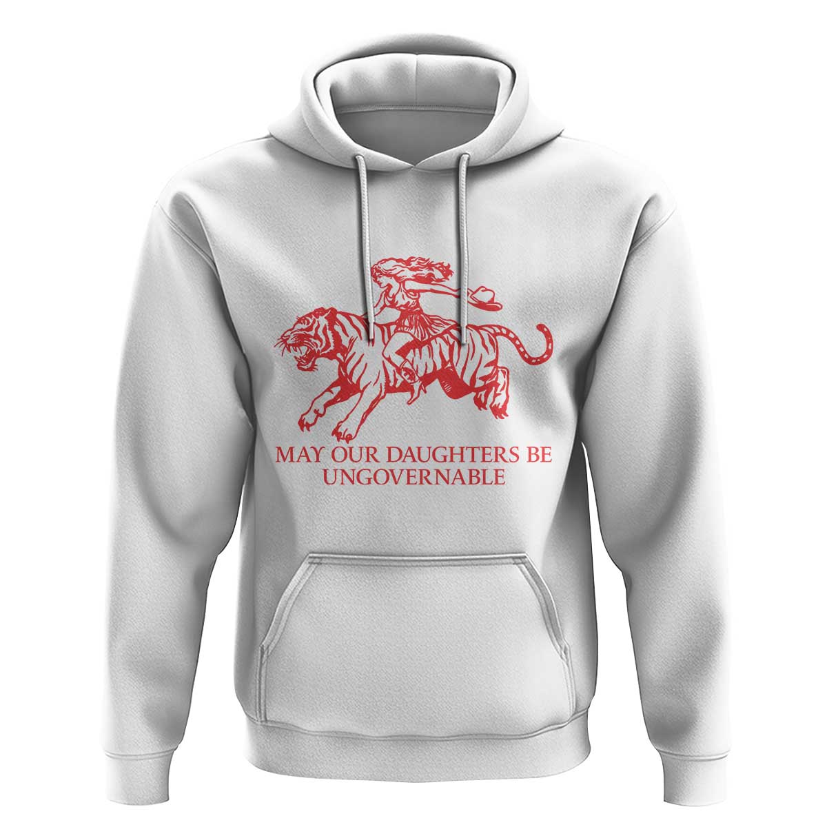 May Our Daughters Be Ungovernable Hoodie Vintage Cowgirl Hell Cat Women Empowerment