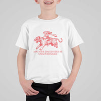 May Our Daughters Be Ungovernable T Shirt For Kid Vintage Cowgirl Hell Cat Women Empowerment