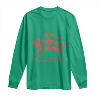 May Our Daughters Be Ungovernable Long Sleeve Shirt Vintage Cowgirl Hell Cat Women Empowerment