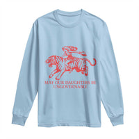 May Our Daughters Be Ungovernable Long Sleeve Shirt Vintage Cowgirl Hell Cat Women Empowerment