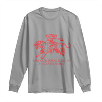 May Our Daughters Be Ungovernable Long Sleeve Shirt Vintage Cowgirl Hell Cat Women Empowerment
