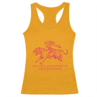 May Our Daughters Be Ungovernable Racerback Tank Top Vintage Cowgirl Hell Cat Women Empowerment