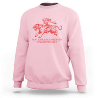 May Our Daughters Be Ungovernable Sweatshirt Vintage Cowgirl Hell Cat Women Empowerment