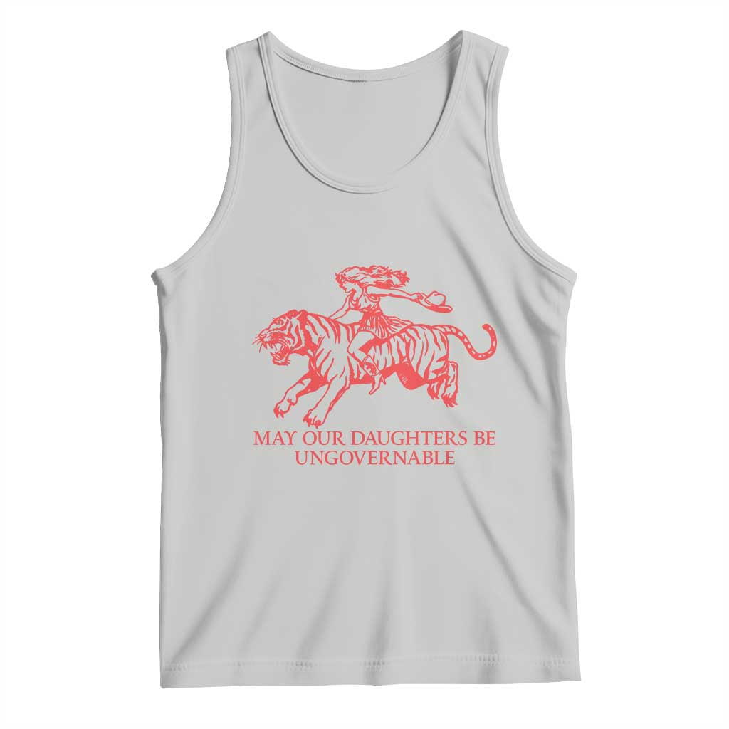 May Our Daughters Be Ungovernable Tank Top Vintage Cowgirl Hell Cat Women Empowerment