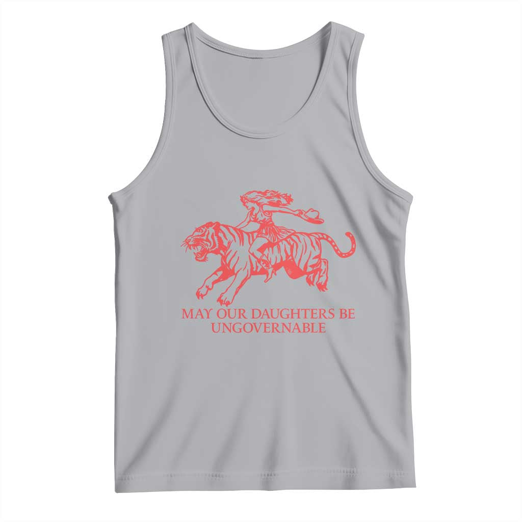 May Our Daughters Be Ungovernable Tank Top Vintage Cowgirl Hell Cat Women Empowerment