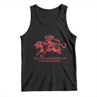 May Our Daughters Be Ungovernable Tank Top Vintage Cowgirl Hell Cat Women Empowerment