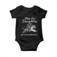 May Our Daughters Be Ungovernable Baby Onesie Cowgirl Western Cowgirl Hell Cat Women's Rights