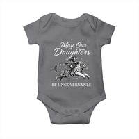 May Our Daughters Be Ungovernable Baby Onesie Cowgirl Western Cowgirl Hell Cat Women's Rights