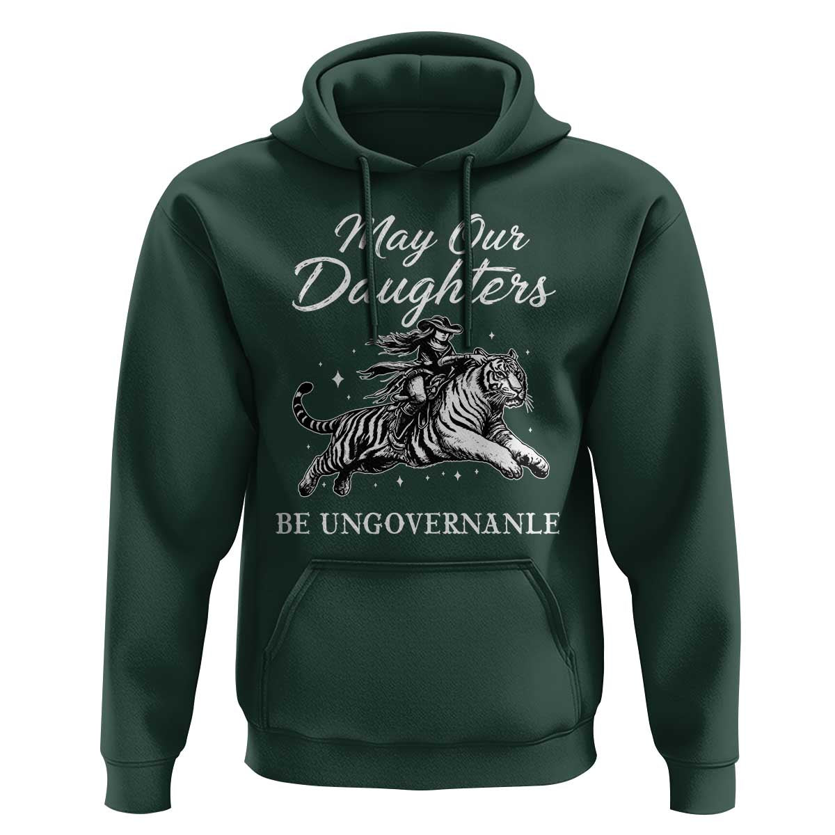 May Our Daughters Be Ungovernable Hoodie Cowgirl Western Cowgirl Hell Cat Women's Rights