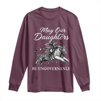 May Our Daughters Be Ungovernable Long Sleeve Shirt Cowgirl Western Cowgirl Hell Cat Women's Rights