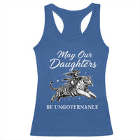 May Our Daughters Be Ungovernable Racerback Tank Top Cowgirl Western Cowgirl Hell Cat Women's Rights