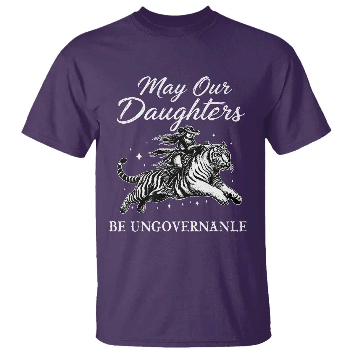 May Our Daughters Be Ungovernable T Shirt Cowgirl Western Cowgirl Hell Cat Women's Rights