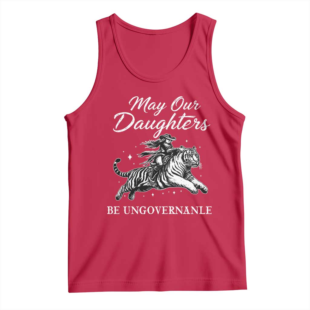 May Our Daughters Be Ungovernable Tank Top Cowgirl Western Cowgirl Hell Cat Women's Rights