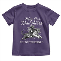 May Our Daughters Be Ungovernable Toddler T Shirt Cowgirl Western Cowgirl Hell Cat Women's Rights