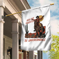 May Our Daughters Be Ungovernable Garden Flag Retro Cowgirl Western Feminist Protest