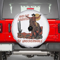 May Our Daughters Be Ungovernable Spare Tire Cover Retro Cowgirl Western Feminist Protest