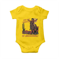 May Our Daughters Be Ungovernable Baby Onesie Retro Cowgirl Western Feminist Protest