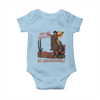 May Our Daughters Be Ungovernable Baby Onesie Retro Cowgirl Western Feminist Protest