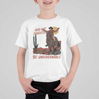 May Our Daughters Be Ungovernable T Shirt For Kid Retro Cowgirl Western Feminist Protest