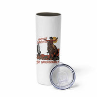 May Our Daughters Be Ungovernable Skinny Tumbler Retro Cowgirl Western Feminist Protest
