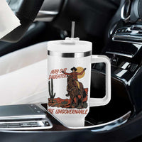 May Our Daughters Be Ungovernable Tumbler With Handle Retro Cowgirl Western Feminist Protest