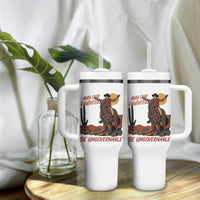 May Our Daughters Be Ungovernable Tumbler With Handle Retro Cowgirl Western Feminist Protest