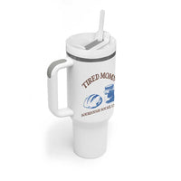 Tired Moms Sourdough Socail Club Tumbler With Handle Funny Baking Baker Humor