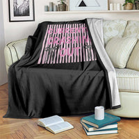 Currently Crashing Out Throw Blanket Coquette Pink Bow Sarcastic Funny Quote