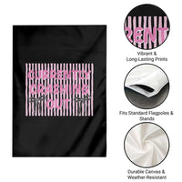 Currently Crashing Out Garden Flag Coquette Pink Bow Sarcastic Funny Quote