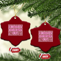 Currently Crashing Out Ceramic Ornament Coquette Pink Bow Sarcastic Funny Quote