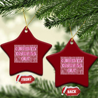 Currently Crashing Out Ceramic Ornament Coquette Pink Bow Sarcastic Funny Quote