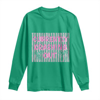 Currently Crashing Out Long Sleeve Shirt Coquette Pink Bow Sarcastic Funny Quote