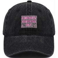 Currently Crashing Out Washed Cotton Baseball Cap Coquette Pink Bow Sarcastic Funny Quote