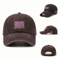 Currently Crashing Out Washed Cotton Baseball Cap Coquette Pink Bow Sarcastic Funny Quote