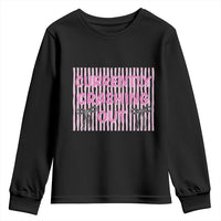 Currently Crashing Out Youth Sweatshirt Coquette Pink Bow Sarcastic Funny Quote