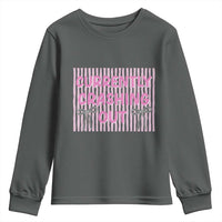Currently Crashing Out Youth Sweatshirt Coquette Pink Bow Sarcastic Funny Quote