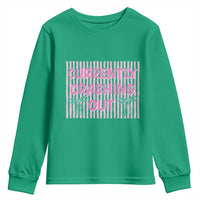 Currently Crashing Out Youth Sweatshirt Coquette Pink Bow Sarcastic Funny Quote
