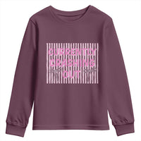 Currently Crashing Out Youth Sweatshirt Coquette Pink Bow Sarcastic Funny Quote