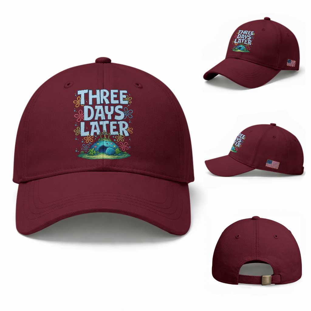 3 Days Later Baseball Cap Funny Easter Christian