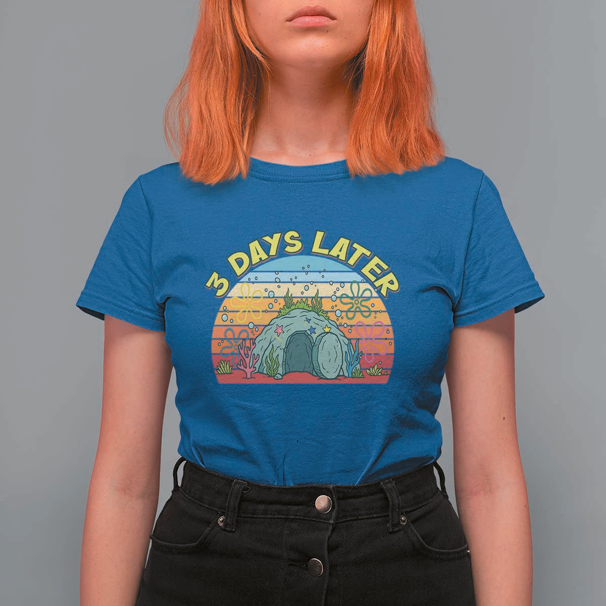 3 Days Later Christian Resurrection T Shirt For Women Funny Easter Jesus Meme