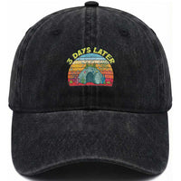 3 Days Later Christian Resurrection Washed Cotton Baseball Cap Funny Easter Jesus Meme